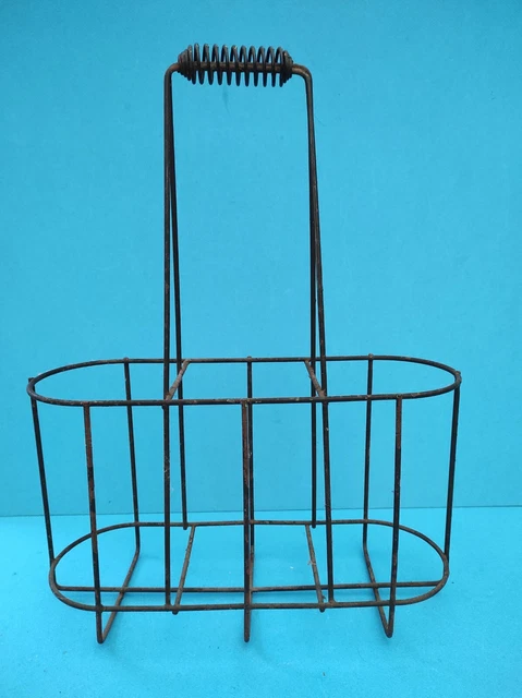 Porte-bouteilles Vintage Orange Pour 3 Bouteilles - Plastique Avec Poignée