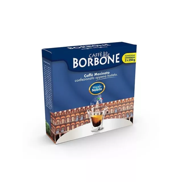 6 KG MACINATO IN POLVERE CAFFE' BORBONE MISCELA BLU MISCELA NOBILE  24x250g