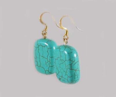 Turquoise Earrings Ancient Persian Talisman Gemstone of Immortality Antique Gems 3