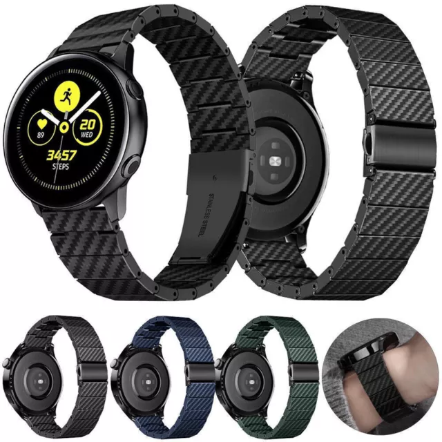 20mm Carbon Fiber Watch Band Strap For Garmin Forerunner 165 / 165  Music