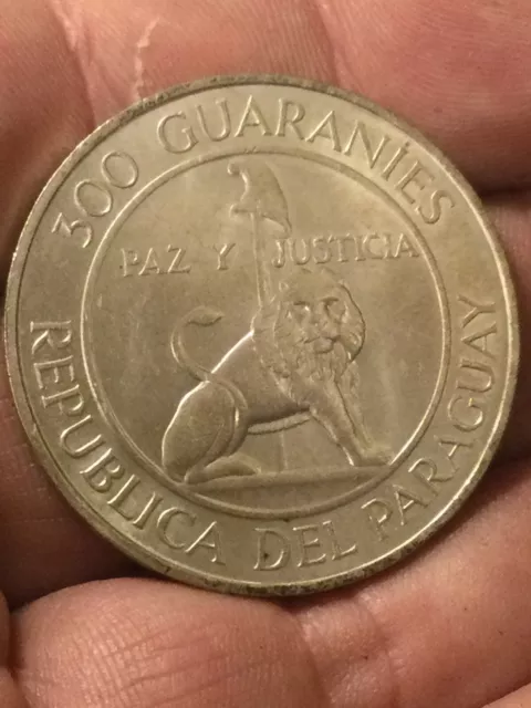 1973 300 Guaraníes Silver Coin