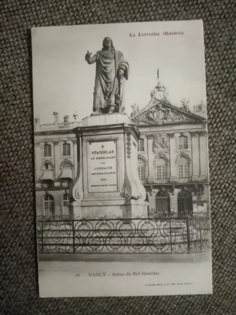 Cpa Nancy Statue Du Roi Stanislas