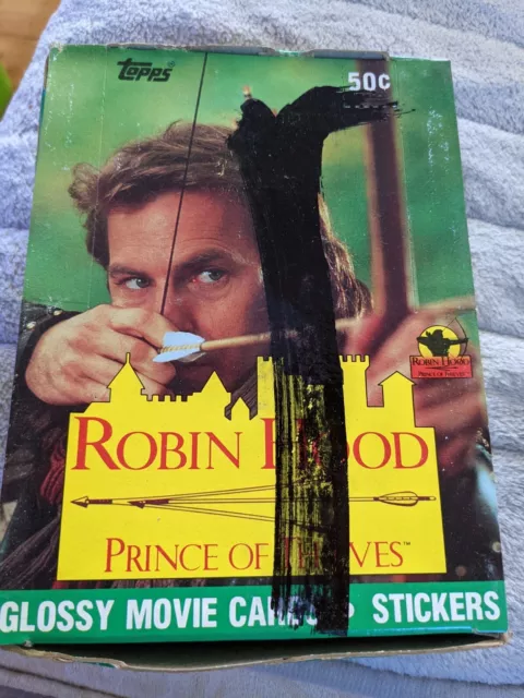 Topps 1991 Robin Hood Prince of Thieves Movie Trading Card Box 36 Wax Packs