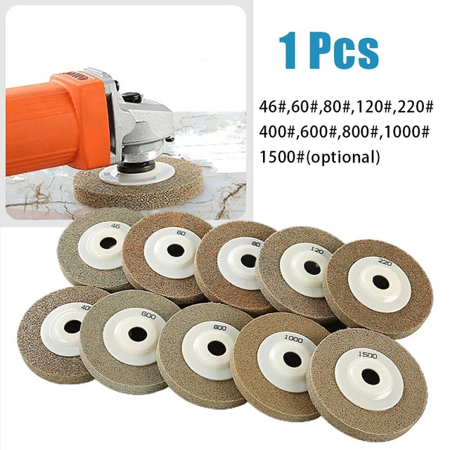 6 Roues De Polissage Nylon + 1 Tige Extension - 25mm, Pour Meulage, Sablage - Neuf