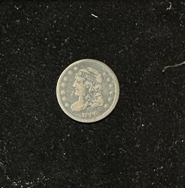 1836 Capped Bust Dime Fine Condition