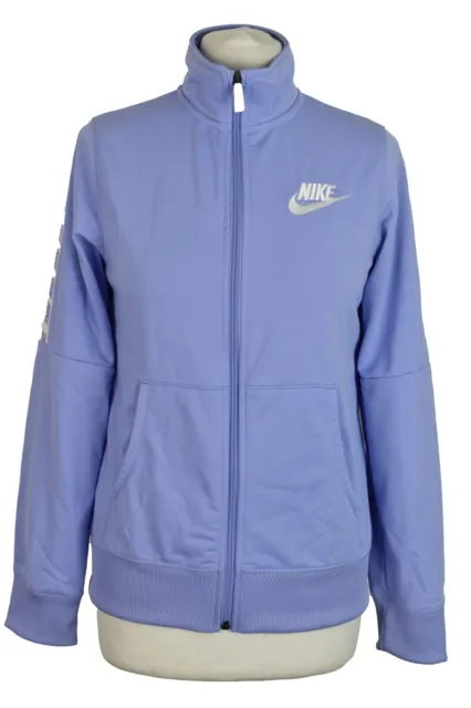 Maglione sportivo Nike blu taglia XL ragazze cerniera intera 156-166 cm outwear outdoor