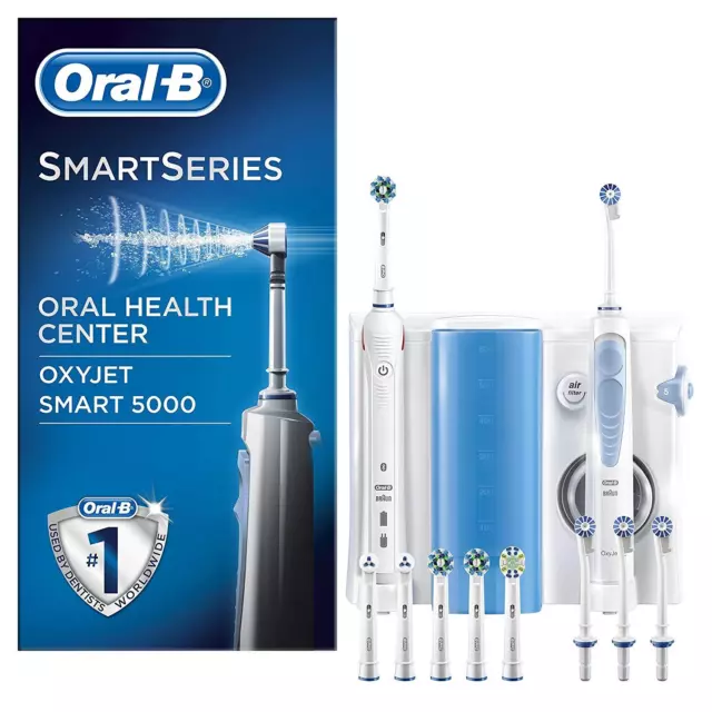 Oral-B Oxyjet Cleaning System with Oral Irrigator + Oral-B Smart 5000 Toothbrush