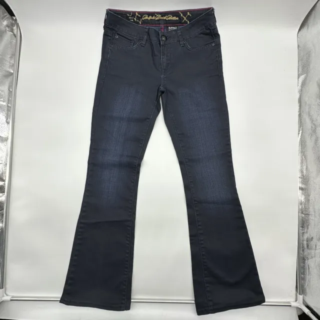 Buffalo David Bitton Felow Flare Women's Size 29 Mid Rise Stretch Beaded Jeans