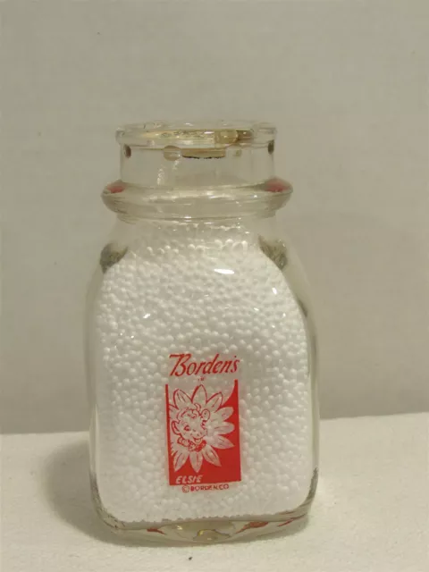 SSPHP Milk Bottle Borden Borden's Bordens Dairy Elsie the Cow Borden Co 1958