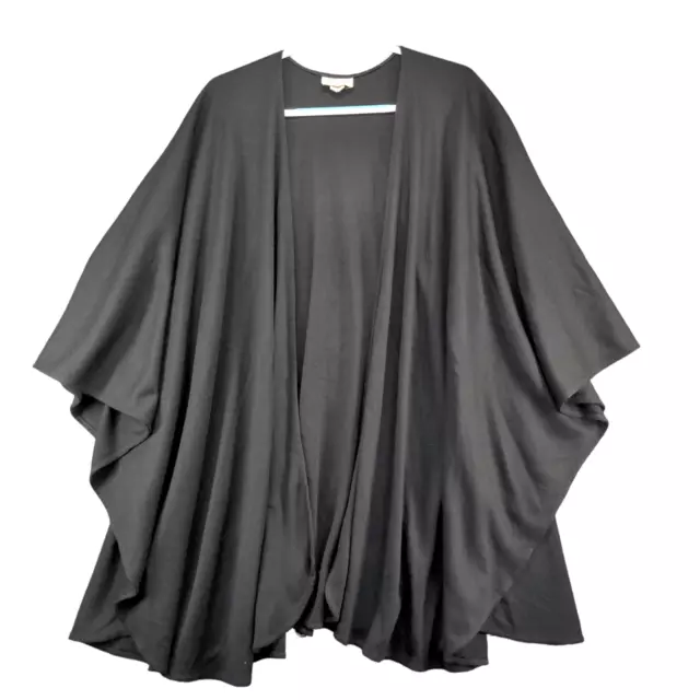 Kathleen for Sweet Herb Women's Cape Black Actual 55x39 Vintage Made USA