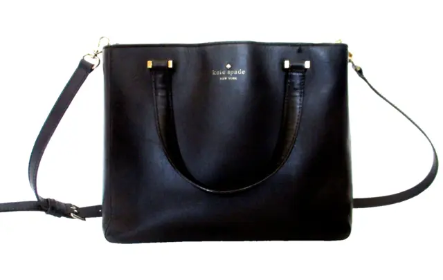 Kate Spade New York Cobble Hill Little Curtis Shoulder Bag Purse Black Leather