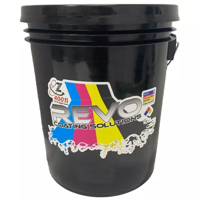 REVO EZ-Coat 4001 Gloss UV Coating for ALL Digital Print Engines - 5 Gallon