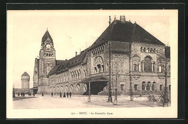 CPA Metz, La Nouvelle Gare, La Gare