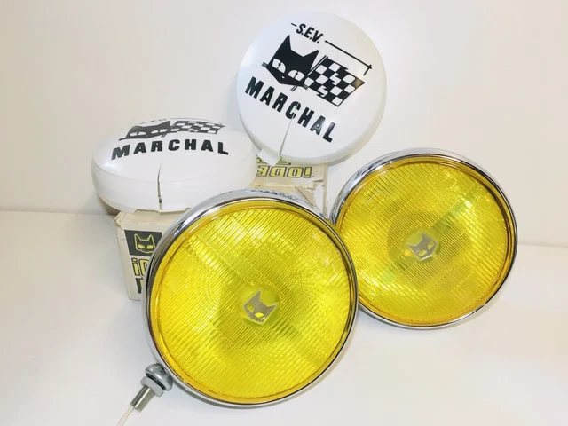 2 Verres Antibrouillards Neufs SEV MARCHAL Rectilux 650 - Couleur Gris, Référence 7977, Pour Phares Avant