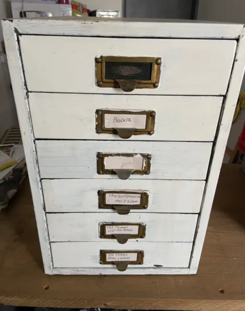 Vintage Industrial Filing Cabinet Drawers