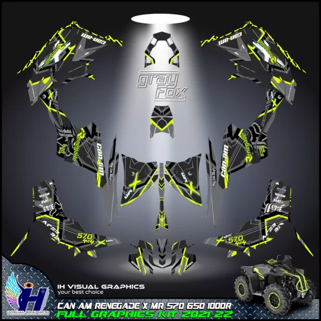 Can Am Renegade XMR 570 650 1000R  Graphics kit  2021 2022 stickers decals ATV