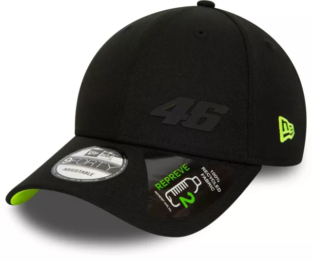 VR46 New Era 9Forty Repreve Schwarze Kappe