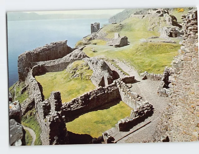 Postcard The Nether Bailey Urquhart Castle Loch Ness Inverness-Shire Scotland