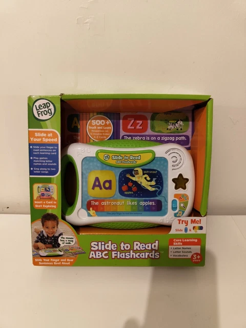 LEAPFROG SLIDE TO Read ABC Flashcards Letters Objects Sounds NEW £21.50 ...