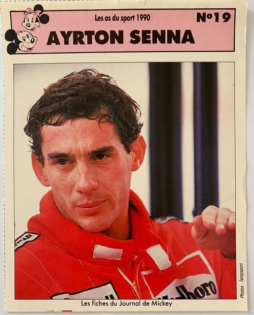AYRTON SENNA BRAZIL FORMULA 1 RARE VINTAGE COLLECTOR 90s ROOKIE CARD