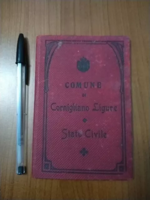 Cornigliano Ligure,Stato Civile,Libretto,Epoca