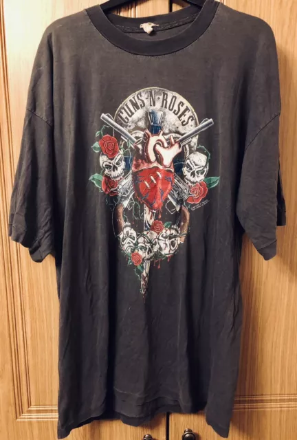 T-shirt vintage GNR 1990 BROCKUM SLOANE DESIGN Guns N Roses | GRATIS UK P&P!