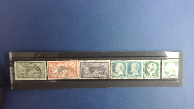 Lot De 75 Vieux Timbres Français Des Années 30 Aux Années 50 - Oblitérés - Bon état