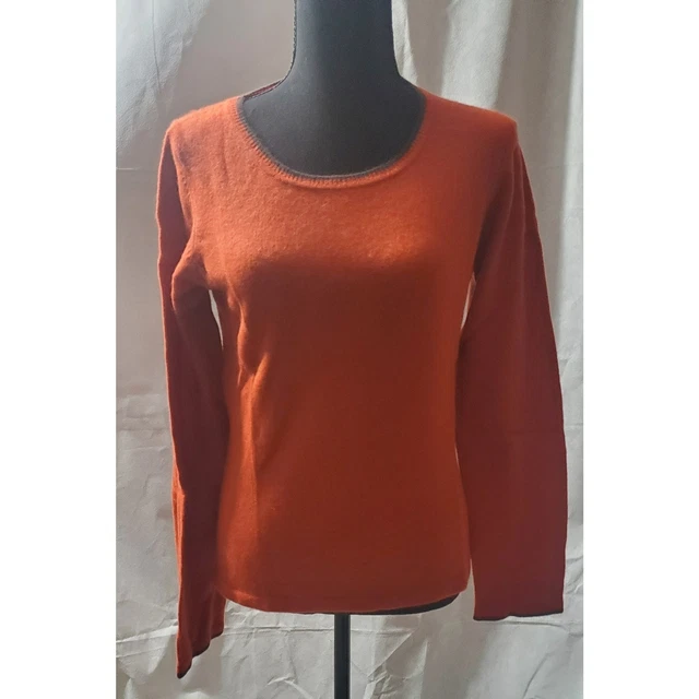 Kiko  Women's Red 100% Cashmere Long  Sleeve sweater Size M  new last one