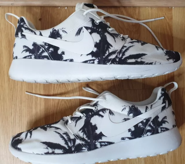 NIKE Roshe Run Palm Tree Edizione Limitata Bianco e Nero Ottime Condizioni