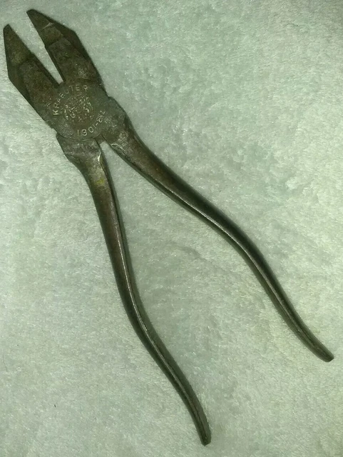 Vintage Kraeuter 1801-8-1/2" Lineman Cutter Cutting Pliers - Made in USA
