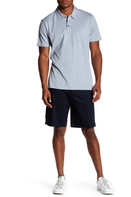NWOT Men's 30 actual 32 VINCE Sateen Short Shorts Navy Blue 10" Inseam $175