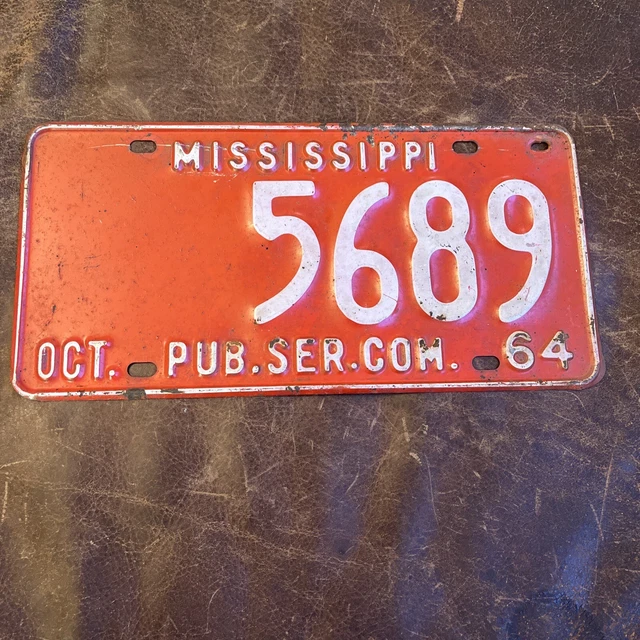 US Mississippi, License Plates, Automobilia, Transportation