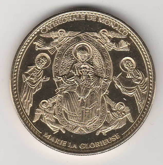 Sans Date Coin Medaille Souvenir  --  Monaco N°3 Cathedrale Marie La Glorieuse
