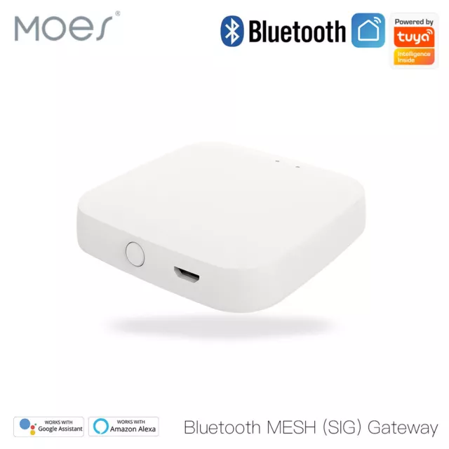 MOES Tuya Bluetooth MESH SIG Gateway Smart Home Hub Alexa Google Smart Life APP