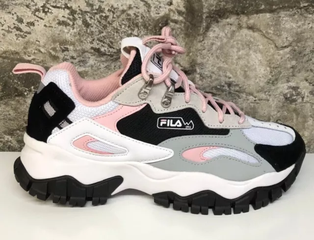 Fila Ray Tracer TR 2 Womens 5RM01256-120  white/black/char/pink NEW IN BOX