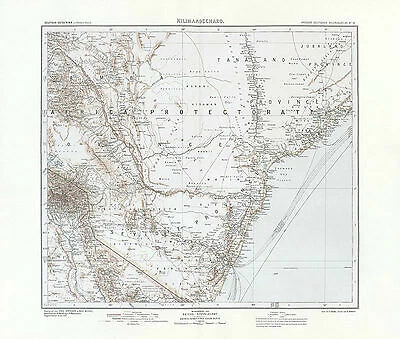 Deutsch Ostafrika - Kilimandscharo Tansania Wilhelmskuppe Kolonialatlas 21