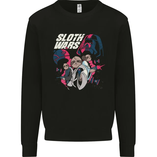 Sloth Wars Funny TV & Movie Parody Mens Sweatshirt Jumper