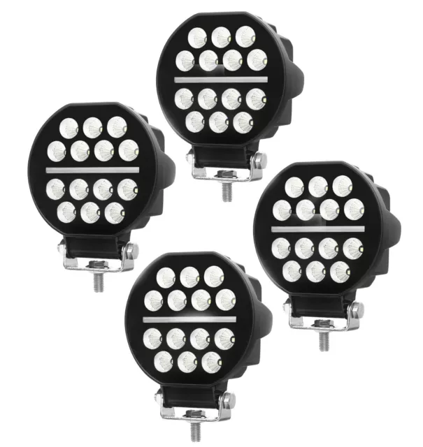 4X Avant Spot DRL Lampe Lumières LED Toit Pare-Buffle Pour SUV Camion Remorque