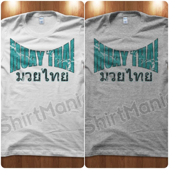 T-Shirt Maglietta Muay Thai Fighter UFC BJJ Gym Palestra Kick Boxe Uomo S M L XL