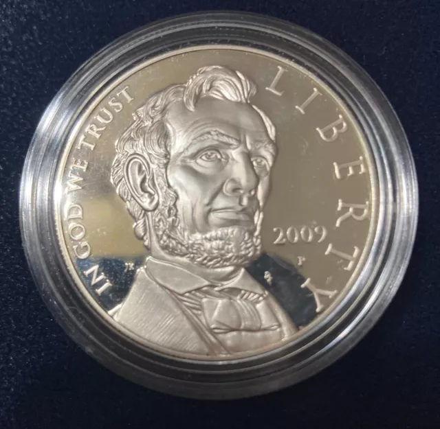 2009-P Proof Lincoln Commemorative Silver Dollar $1 