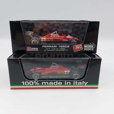 Brumm Lotto 2 Brumm Ferrari 126C2 Villeneuve Andretti R267/288 1982 diecast 1:43 MIB 