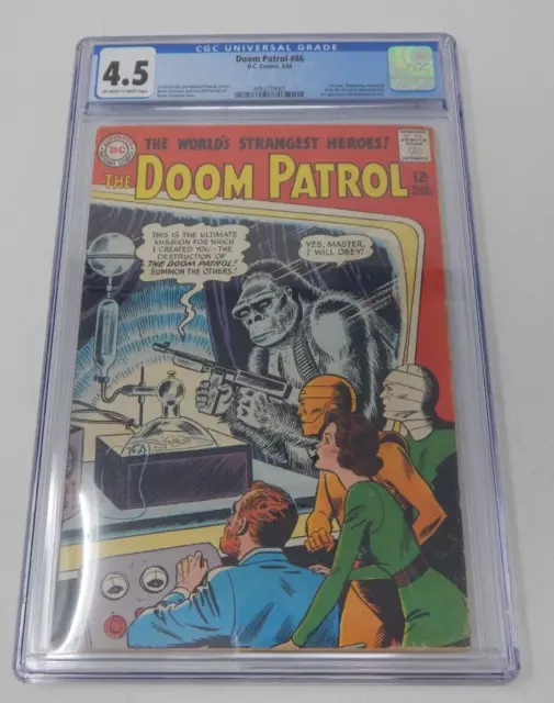 Doom Patrol #86 First Issue Silver Age DC Superhero Vintage Comic 1964 CGC 4.5