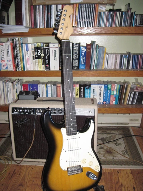 STRATosphere guitar(Fender deluxe drive pickups and all other fender parts)
