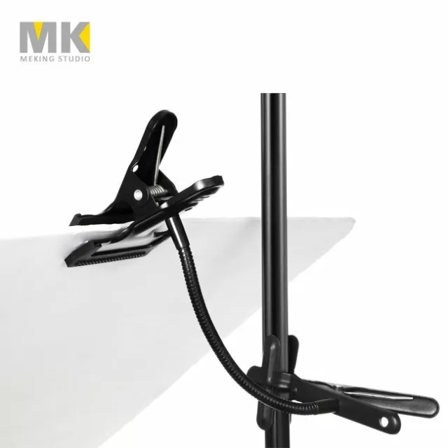 Photo Studio Magic Metal Clamp Clip with Flexible Arm for Lighting Light Stand