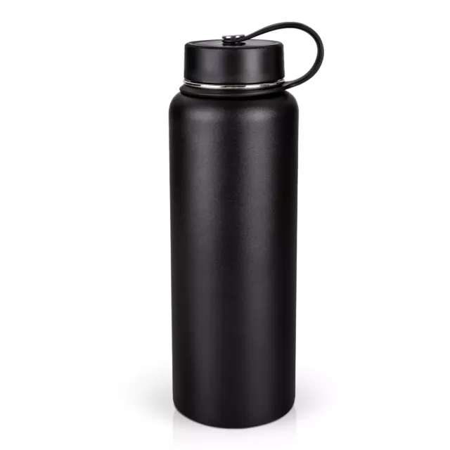 Insulated Water Bottle Wide Mouth Stainless Steel Vacuum, BPA Free, Waterproof