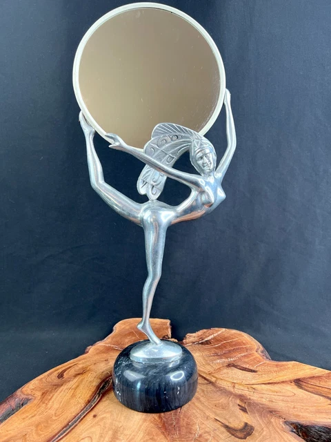 Vintage Art Nouveau Dancer Mirror By Seymour Mann