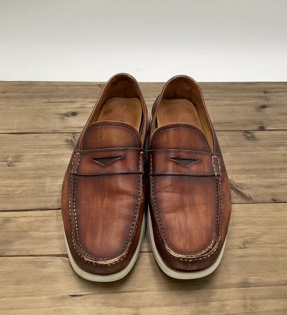 MAGNANNI LAGUNA BURNISH Cognac Leather Hand-Crafted Penny  display picture 1