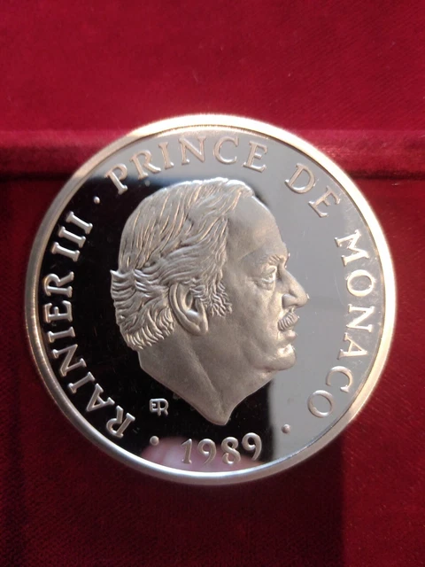 Médaille En Argent Rainier III Prince De Monaco (1949-1974) - Référence M284 - Occasion