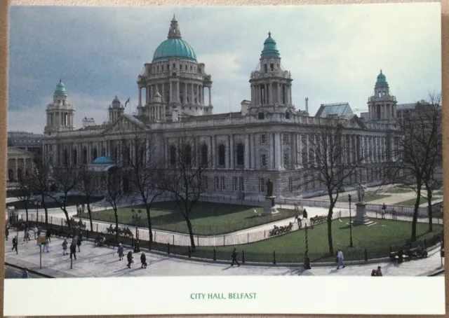 Irish Postcard CITY HALL BELFAST Donegall Square Northern Ireland Ulster Card Co
