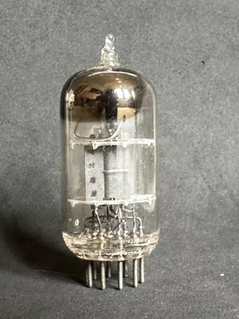 VERY RARE STRONG MULLARD COPENHAGEN CV455 ECC81 TkB  WELDED PLATES D GETTER 1952